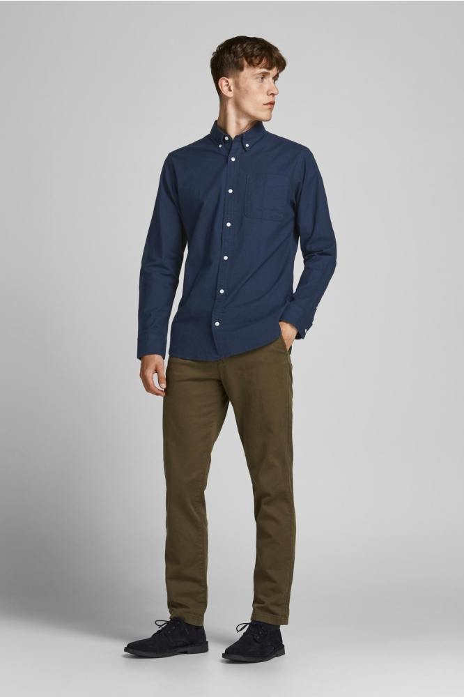 JPRBROOK OXFORD SHIRT L/S NOOS 12192150 Navy Blazer